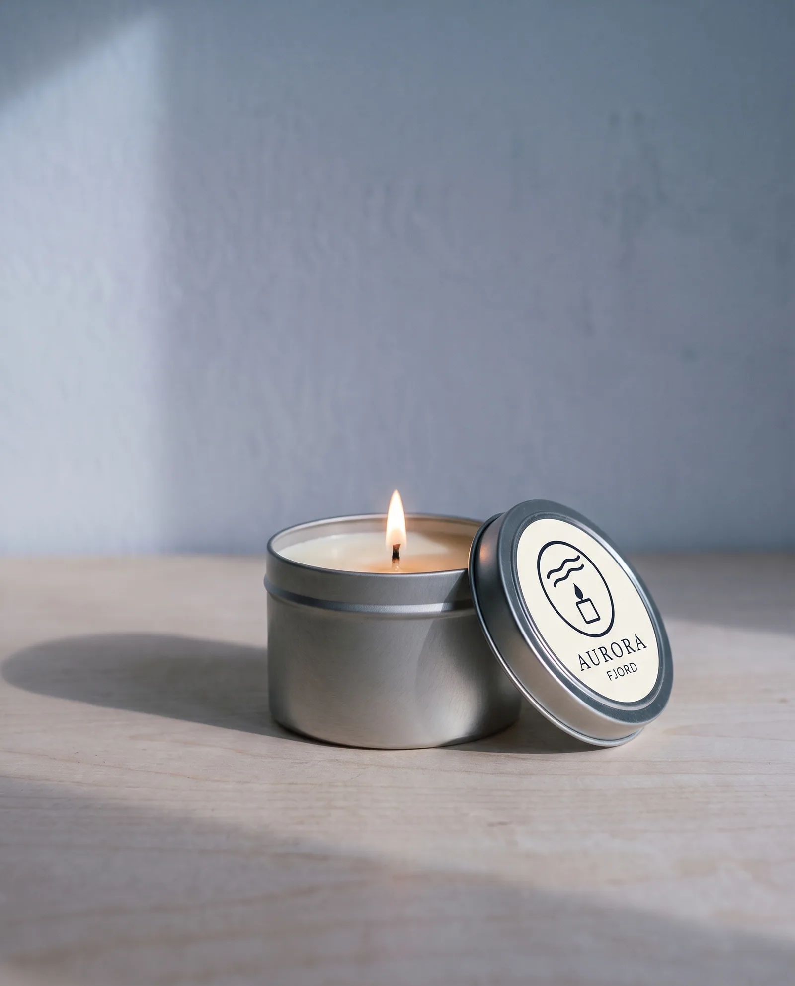 Fjord Travel Tin 4 oz — Sea salt, juniper, birch · brushed tin